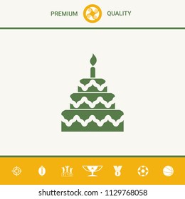 Cake symbol icon