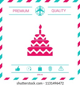 Cake symbol icon