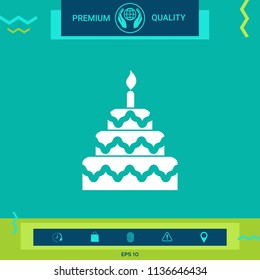 Cake symbol icon