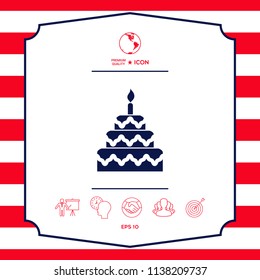 Cake symbol icon