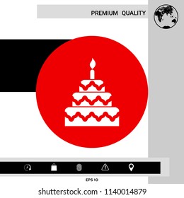 Cake symbol icon