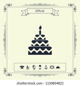 Cake symbol icon
