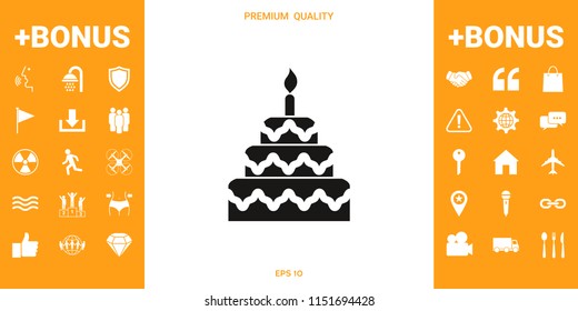 Cake symbol icon