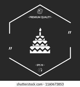 Cake symbol icon