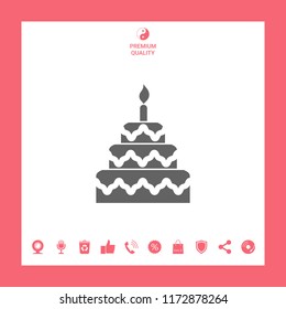Cake symbol icon