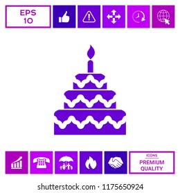 Cake symbol icon