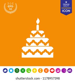 Cake symbol icon
