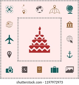 Cake symbol icon