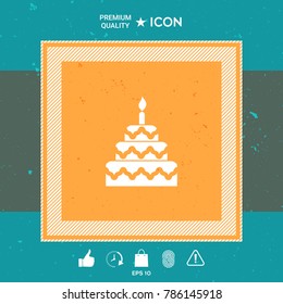 Cake symbol icon