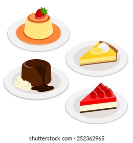 Cake Tart and Pudding