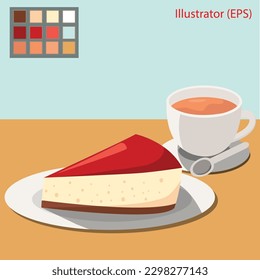 Arte vectorial de Ilustración de Té y Té en logotipo y mascota