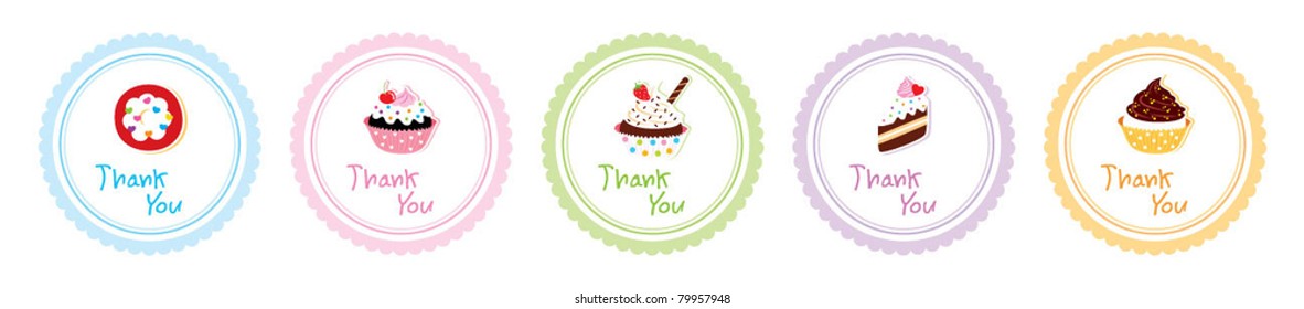 cake thank you tag