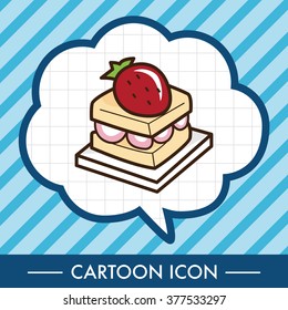 cake theme elements vector,eps