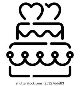 Icono de torta Topper para Web, App, infografía, etc