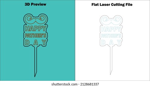 Cake Topper
This is a lovely cake topper that is available for all material thicknesses. svg