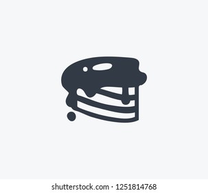 Cake topping icon isolated on clean background. Cake topping icon concept drawing icon in modern style. Vector illustration for your web mobile logo app UI design.