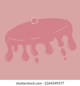 Cake Vector Abstract sugar sweet