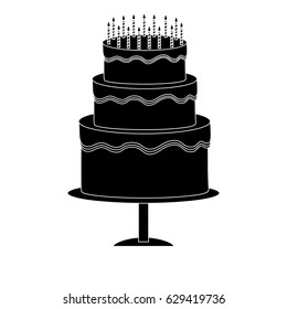 Cake vector design