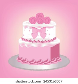 Diseño de Vector de torta para panadería