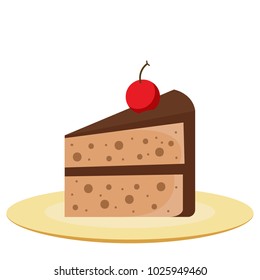 Cake vector. free space for text. wallpaper. background.