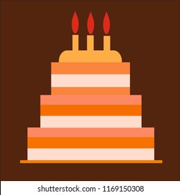cake vector icon