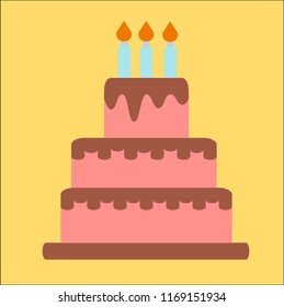 cake vector icon