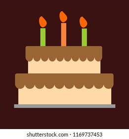 CAKE VECTOR ICON