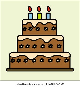 CAKE VECTOR ICON