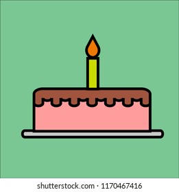 CAKE VECTOR ICON