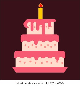 cake vector icon