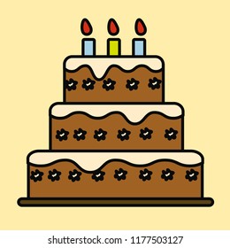 cake vector icon