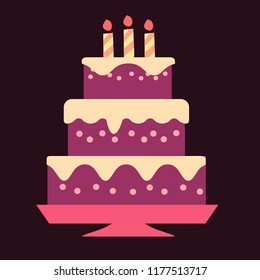 cake vector icon