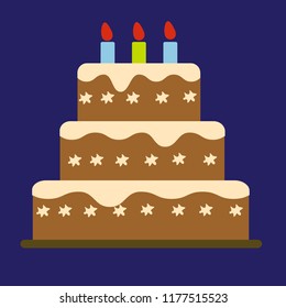 cake vector icon