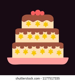 cake vector icon