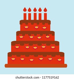 cake vector icon