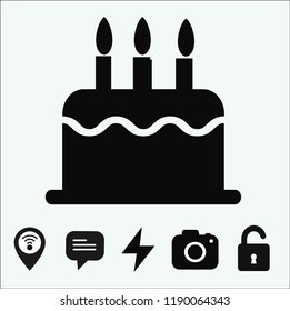cake vector icon