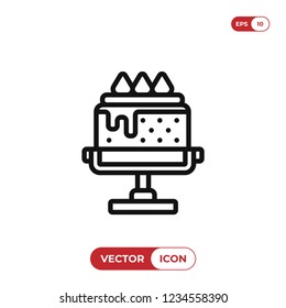 Cake vector icon