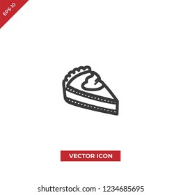 Cake vector icon