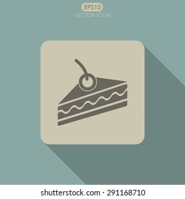 Cake vector icon.