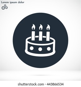 cake vector icon