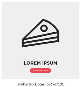 Cake vector icon