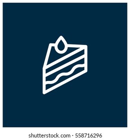 Cake vector icon