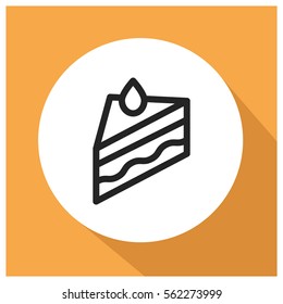 Cake vector icon
