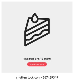 Cake vector icon