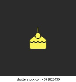Cake vector  icon.