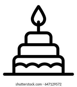 Cake Vector Icon