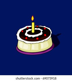 Cake vector icon