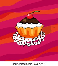 Cake vector icon