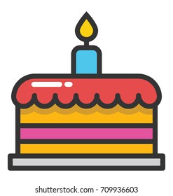 Cake Vector Icon