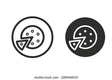 Cake vector icon. Black illustration isolated on white background for graphic and web design.